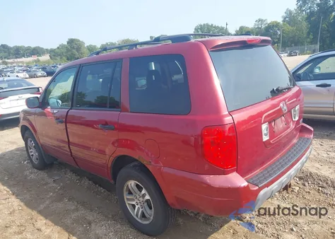 2004 Honda Pilot Ex-L z USA, uszkodzony, nr VIN 2HKYF18624H525974
